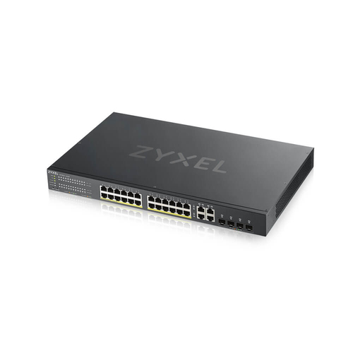 Bild von Zyxel GS1920-24HPV2 Managed Gigabit Ethernet (10/100/1000) Power over Ethernet (PoE) Schwarz