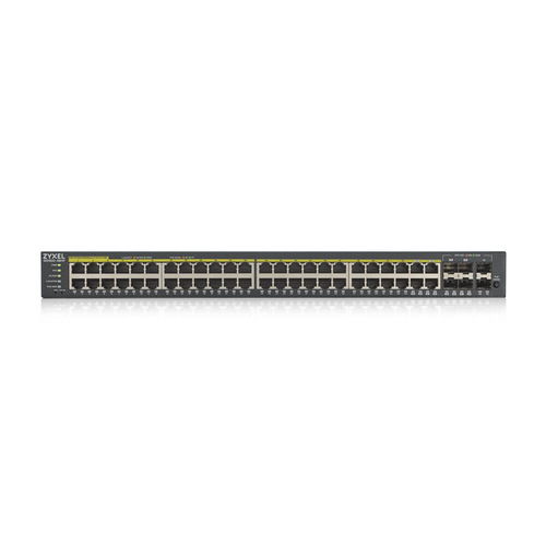 Bild von Zyxel GS1920-48HPV2 Managed Gigabit Ethernet (10/100/1000) Power over Ethernet (PoE) Schwarz