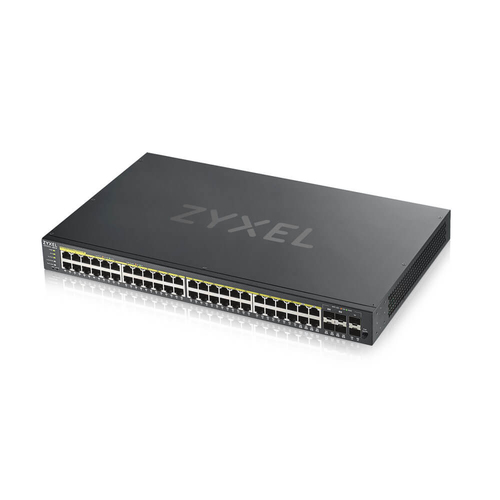 Bild von Zyxel GS1920-48HPV2 Managed Gigabit Ethernet (10/100/1000) Power over Ethernet (PoE) Schwarz