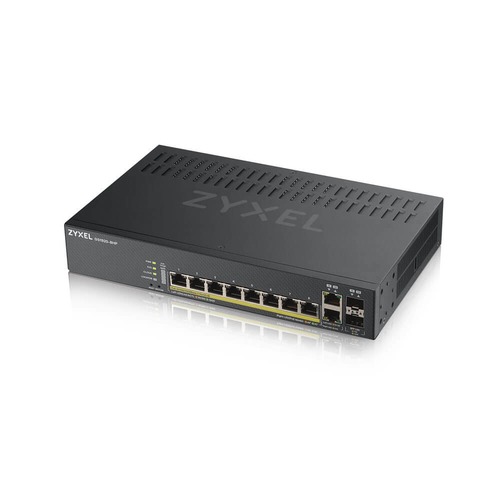 Bild von Zyxel GS1920-8HPV2 Managed Gigabit Ethernet (10/100/1000) Power over Ethernet (PoE) Schwarz