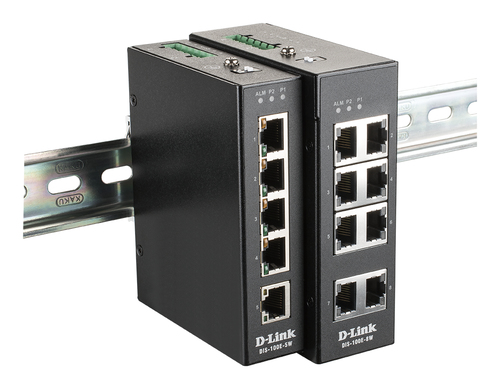 Bild von D-Link DIS-100E-8W Netzwerk-Switch Unmanaged L2 Fast Ethernet (10/100) Schwarz