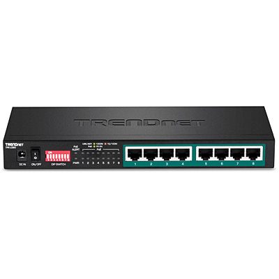 Bild von Trendnet TPE-LG80 Netzwerk-Switch Unmanaged Gigabit Ethernet (10/100/1000) Power over Ethernet (PoE) Schwarz