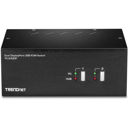 Bild von Trendnet TK-240DP Tastatur/Video/Maus (KVM)-Switch Schwarz