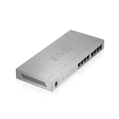 Bild von Zyxel GS1008HP Unmanaged Gigabit Ethernet (10/100/1000) Power over Ethernet (PoE) Grau