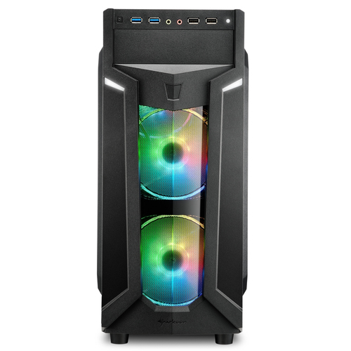 Bild von Sharkoon VG6-W RGB Midi Tower Schwarz