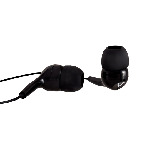 Bild von V7 Stereo In-Ear Kopfhörer, ultra-leicht, In-Ear Design, geräuschunterdrückend, 3,5 mm, schwarz