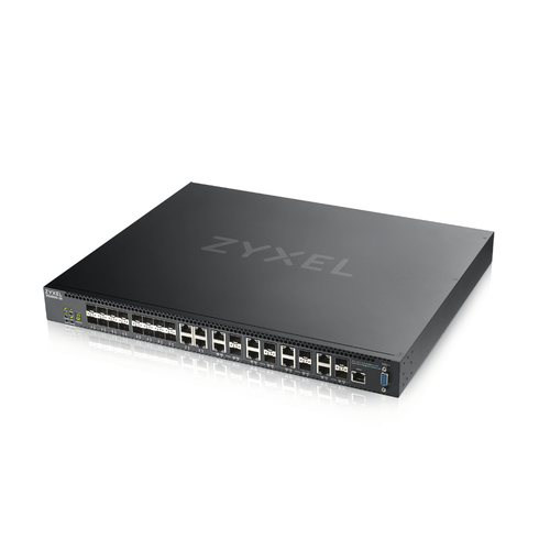 Bild von Zyxel XS3800-28 Managed L2+ 10G Ethernet (100/1000/10000) Schwarz