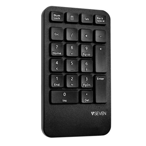 Bild von V7 Wireless Desktop Combo mit ergonomischer Tastatur, Maus und Nummernblock