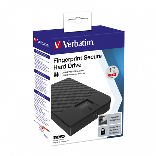Bild von Verbatim Fingerprint Secure Tragbare Festplatte 1 TB