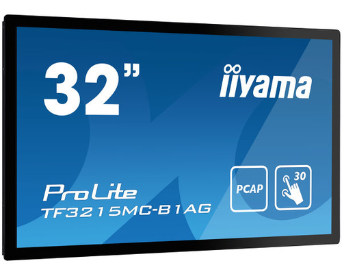 Bild von iiyama ProLite TF3215MC-B1AG Computerbildschirm 81,3 cm (32 Zoll) 1920 x 1080 Pixel Full HD LED Touchscreen Kiosk Schwarz