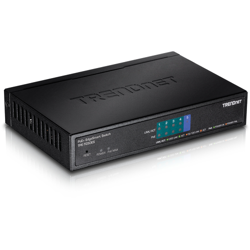 Bild von Trendnet TPE-TG50ES Netzwerk-Switch Managed Gigabit Ethernet (10/100/1000) Power over Ethernet (PoE) Schwarz