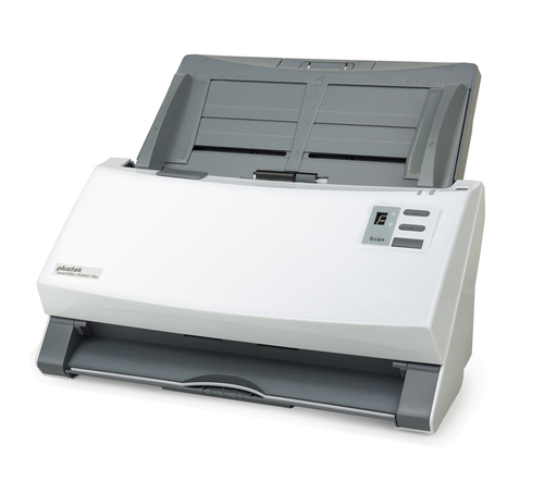 Bild von Plustek SmartOffice PS406U Plus ADF-Scanner 600 x 600 DPI A4 Grau, Weiß