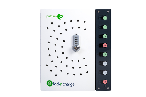 Bild von LocknCharge Putnam 8 Freistehend Schwarz, Weiß