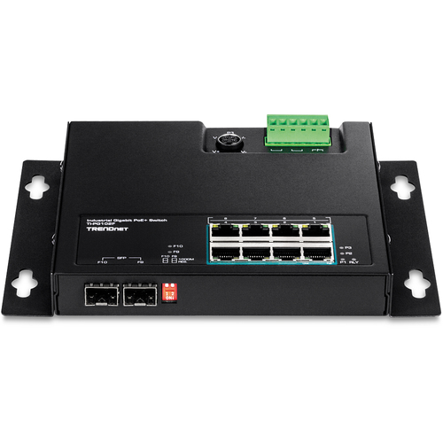 Bild von Trendnet TI-PG102F Netzwerk-Switch Gigabit Ethernet (10/100/1000) Power over Ethernet (PoE) Schwarz