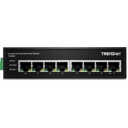 Bild von Trendnet TI-E80 Netzwerk-Switch Unmanaged Fast Ethernet (10/100) Schwarz