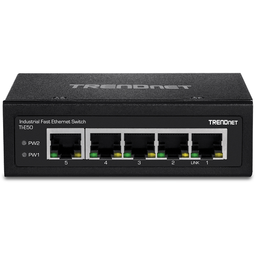 Bild von Trendnet TI-E50 Netzwerk-Switch Unmanaged Fast Ethernet (10/100) Schwarz