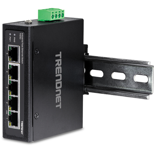 Bild von Trendnet TI-E50 Netzwerk-Switch Unmanaged Fast Ethernet (10/100) Schwarz