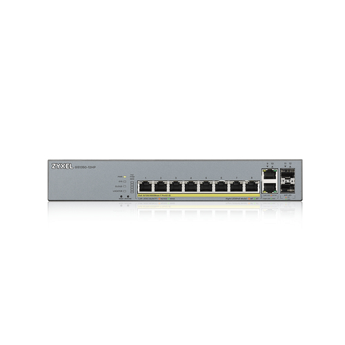 Bild von Zyxel GS1350-12HP-EU0101F Netzwerk-Switch Managed L2 Gigabit Ethernet (10/100/1000) Power over Ethernet (PoE) Grau