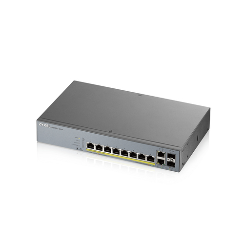 Bild von Zyxel GS1350-12HP-EU0101F Netzwerk-Switch Managed L2 Gigabit Ethernet (10/100/1000) Power over Ethernet (PoE) Grau