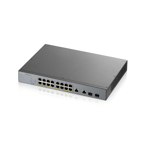 Bild von Zyxel GS1350-18HP-EU0101F Netzwerk-Switch Managed L2 Gigabit Ethernet (10/100/1000) Power over Ethernet (PoE) Grau