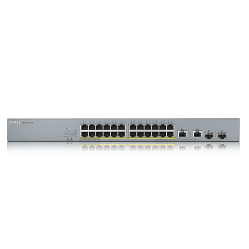 Bild von Zyxel GS1350-26HP-EU0101F Netzwerk-Switch Managed L2 Gigabit Ethernet (10/100/1000) Power over Ethernet (PoE) Grau