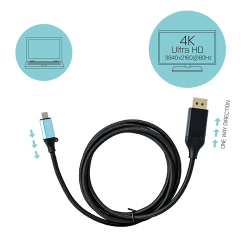 Bild von i-tec USB-C DisplayPort Cable Adapter 4K / 60 Hz 150cm