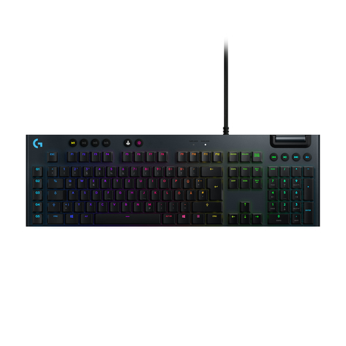 Bild von Logitech G G815 LIGHTSYNC RGB Mechanical Gaming Keyboard – GL Linear Tastatur USB QWERTZ Deutsch Karbon