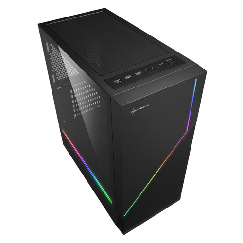 Bild von Sharkoon RGB FLOW Midi Tower Schwarz