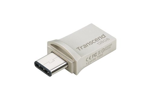 Bild von Transcend JetFlash 890 USB-Stick 128 GB USB Type-A / USB Type-C 3.2 Gen 1 (3.1 Gen 1) Schwarz, Silber