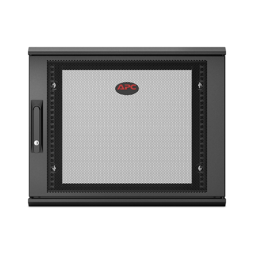 Bild von APC NetShelter WX 9U Single Hinged Wall-mount Enclosure 400mm Deep. Wandmontiertes Regal Schwarz
