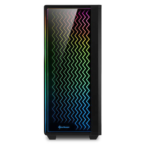 Bild von Sharkoon RGB LIT 200 Midi Tower Schwarz