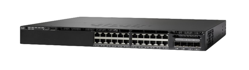 Bild von Cisco Catalyst WS-C3650-24PS-E Netzwerk-Switch Managed L3 Gigabit Ethernet (10/100/1000) Power over Ethernet (PoE) 1U Schwarz