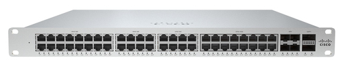 Bild von Cisco Meraki MS355-48X-HW Netzwerk-Switch Managed L3 10G Ethernet (100/1000/10000) Power over Ethernet (PoE) 1U Silber