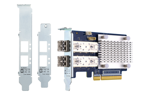 Bild von QNAP QXP-16G2FC Netzwerkkarte Eingebaut Faser 14025 Mbit/s