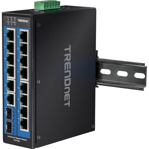 Bild von Trendnet TI-G162 Netzwerk-Switch Gigabit Ethernet (10/100/1000) Schwarz