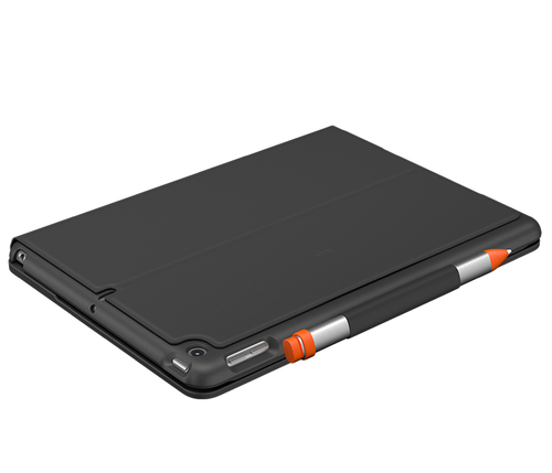 Bild von Logitech Slim Folio QWERTZ Deutsch Bluetooth Graphit