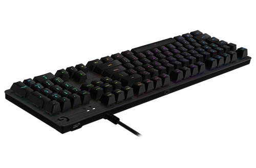 Bild von Logitech G G512 CARBON LIGHTSYNC RGB Mechanical Gaming Keyboard with GX Brown switches Tastatur USB QWERTY Italienisch Karbon