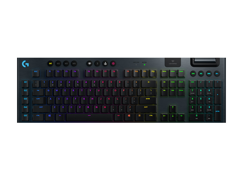 Bild von Logitech G G915 LIGHTSPEED Wireless RGB Mechanical Gaming Keyboard – GL Linear Tastatur RF Wireless + Bluetooth QWERTZ Deutsch Karbon