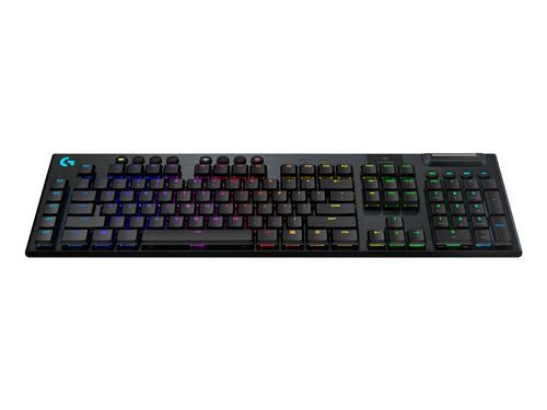 Bild von Logitech G G915 LIGHTSPEED Wireless RGB Mechanical Gaming Keyboard – GL Linear Tastatur RF Wireless + Bluetooth QWERTZ Deutsch Karbon