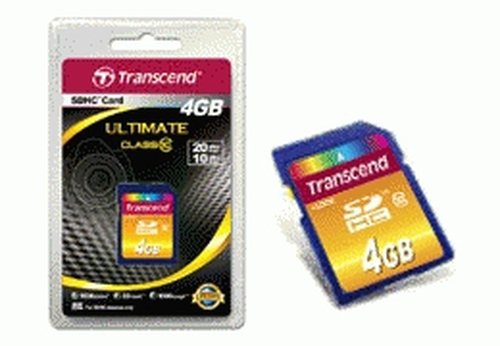 Bild von Transcend TS4GSDHC10 Speicherkarte 4 GB SDHC NAND Klasse 10