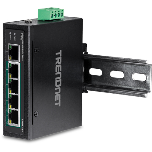 Bild von Trendnet TI-PG50 Netzwerk-Switch Unmanaged Gigabit Ethernet (10/100/1000) Power over Ethernet (PoE) Schwarz