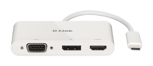 Bild von D-Link DUB-V310 laptop-dockingstation & portreplikator Kabelgebunden USB 3.2 Gen 1 (3.1 Gen 1) Type-C Weiß