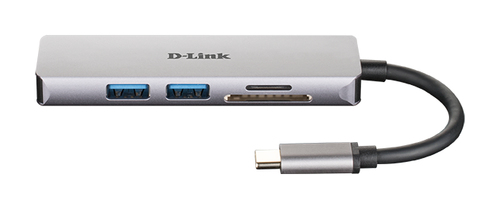 Bild von D-Link DUB-M530 laptop-dockingstation & portreplikator Kabelgebunden USB 3.2 Gen 1 (3.1 Gen 1) Type-C Aluminium, Schwarz