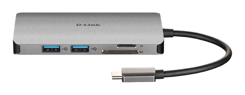 Bild von D-Link DUB-M810 laptop-dockingstation & portreplikator Kabelgebunden USB 3.2 Gen 1 (3.1 Gen 1) Type-C Silber