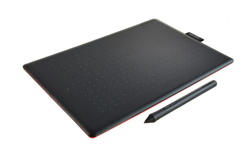 Bild von Wacom One by Medium Grafiktablett Schwarz, Rot 2540 lpi 216 x 135 mm USB