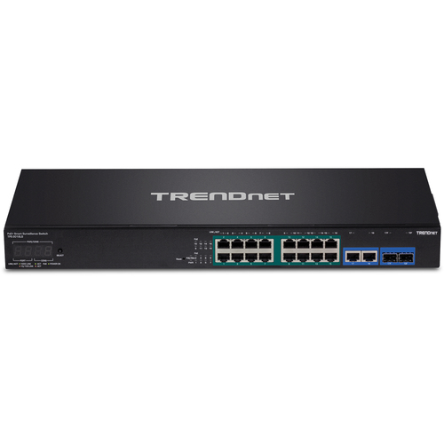 Bild von Trendnet TPE-3018LS Netzwerk-Switch Managed Gigabit Ethernet (10/100/1000) Power over Ethernet (PoE) 1U Schwarz