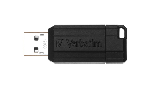 Bild von Verbatim PinStripe - USB-Stick 128 GB - Schwarz