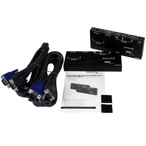 Bild von StarTech.com USB VGA KVM Verlängerung bis zu 150m - KVM extender über Cat5 UTP Netzwerkkabel