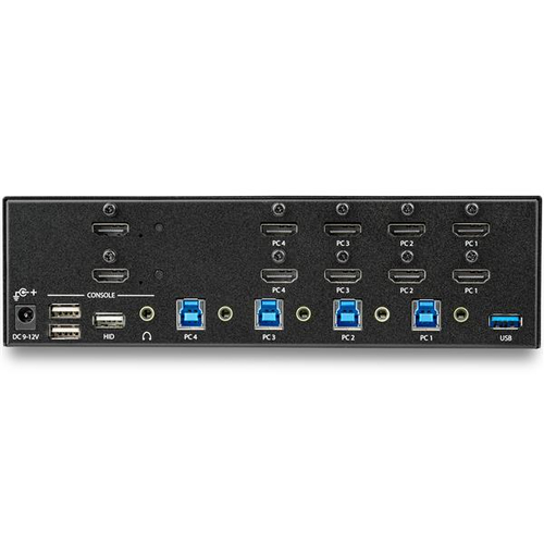 Bild von StarTech.com 4 Port HDMI KVM Switch - 4K 30Hz - zwei Displays