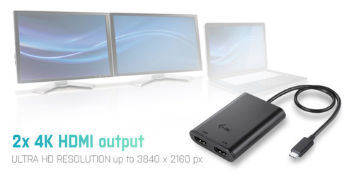 Bild von i-tec USB-C 3.1 Dual 4K HDMI Video Adapter